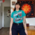 blusa verde street