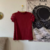blusa bordô poá na internet