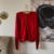 cardigan vermelho básico - comprar online