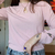 blusa rosê com aberturas (brechó) - Noventa Brechó - atual e vintage