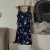 vestido azul floral (brechó) na internet
