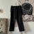 calça azul marinho de alfaiataria (brechó) - comprar online