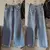 calça wide leg jeans