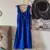 vestido azul royal - Noventa Brechó - atual e vintage