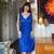 vestido azul royal
