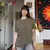 camiseta verde militar nova