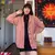 Cardigan rosa trançado - comprar online