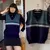 colete inverno azul vintage