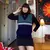 colete inverno azul vintage - comprar online