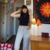 calça bege de veludo cotelê vintage na internet