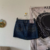 mini saia jeans borboleta - comprar online