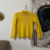 suéter amarelo básico - comprar online