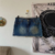 mini saia jeans com strass