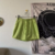 mini saia verde - comprar online