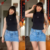 mini saia jeans juicy