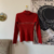 suéter vermelho de lã - comprar online
