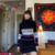 suéter preto e roxo witch