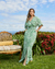 Vestido Longo Transpassado com Cinto