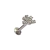 Labret Rosca Interna Aço Cirúrgico 316L com Topo Meio Sol e 11 Zircônias Cúbicas - comprar online
