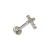 Labret Rosca Interna Aço Cirúrgico 316L com Topo Cruz e Premium Zirconia™