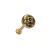 Labret com Topo Flor Vintage em Cobalto Cromo Ouro PVD 18K