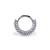 Segment Clicker Ornamental em Titânio F136 com Zircônia Cúbica