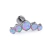 Labret em Titânio F136 Rosca Interna Cluster com Opala Sintética - comprar online