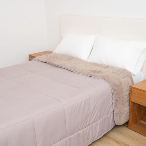 Acolchado con Corderito Posto Blanco Classic Vison