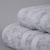 Set de toalla y toallon Espalma Algodon Egipcio 550 Gr Plata - Posto Blanco
