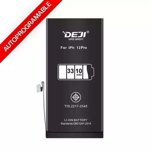 BATERÍA DEJI IPHONE 12 / 12 PRO AUTOPROGRAMABLES CAPACIDAD EXTENDIDA PREMIUM - comprar online