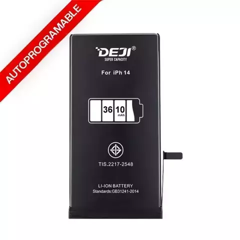 BATERÍA DEJI IPHONE 14 AUTOPROGRAMABLES CAPACIDAD EXTENDIDA PREMIUM - comprar online