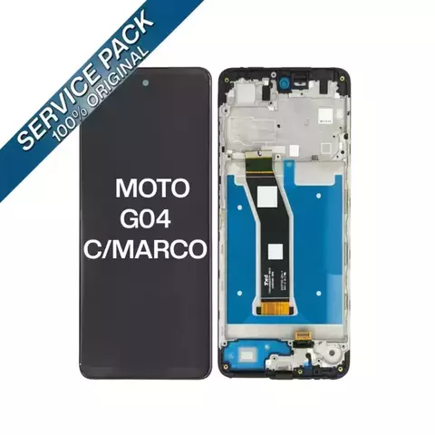 MODULO MOTOROLA G04 SERVICE PACK CON MARCO - comprar online