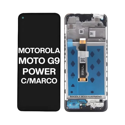 MÓDULO MOTO G9 POWER CALIDAD ORIGINAL CON MARCO