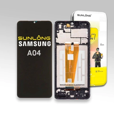 MÓDULO SAMSUNG A04 SUNLONG CALIDAD ORIGINAL CON MARCO - comprar online