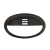 APLIQUE EXTERIOR PARED TORTUGA OVALADA CON VISERA FAROLUZ NEGRO