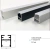 PERFIL PH2 DE ALUMINIO CON DIFUSOR PARA TIRA DE LED X METRO - GSG