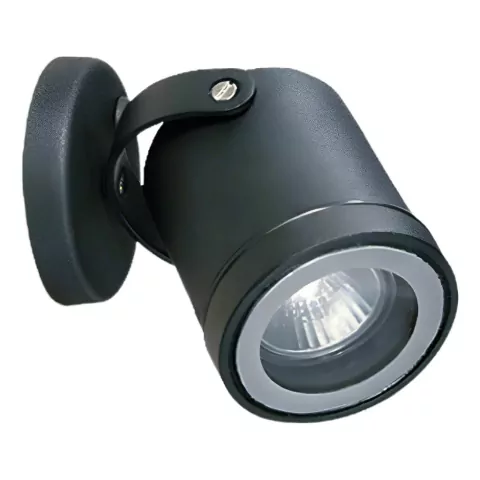 Aplique De Exterior Spot GU10 10W Negro - Fw Iluminación