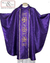 Casula Sacerdotal com Galão Fixo Tecido Litúrgico Bordado Cruz - loja online