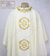 Casula Sacerdotal com Galão e Gola Bordada Tema Cruz - comprar online