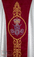 Casula Sacerdotal com Galão Escapulário Bordado Jesus Eucarístico e Mariano - loja online