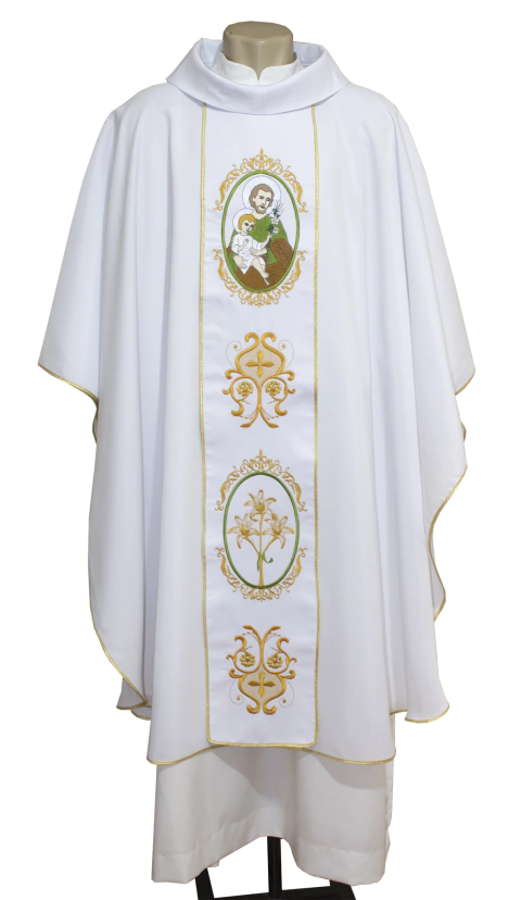 Casula Sacerdotal com Galão Bordado São José