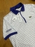 Polo quadri zíper gola roxa - comprar online