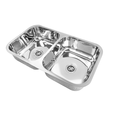 Imagem do Modelo 370 Cuba Dupla Aço Inox 304 - 72cmx40cmx17cm - Escovada