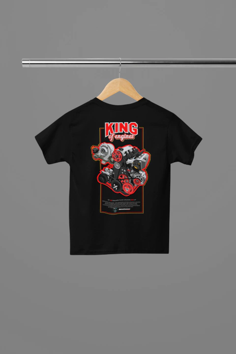 camiseta infantil king of engines ap