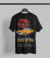 Camiseta preta com estampa do carro Chevrolet Opala de luxo e motor em destaque.