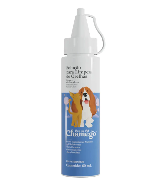 Solução para Limpeza de Orelhas Chamego para Cães e Gatos 60ml