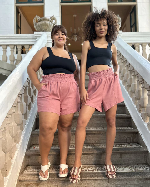 Short Clochard Rosa Goiaba