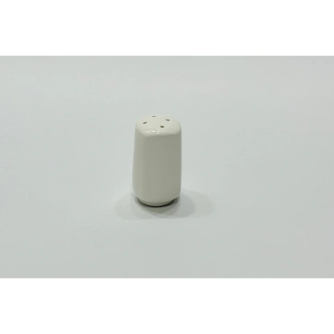 Salero Cilíndrico de Porcelana Blanca 4x7 cm