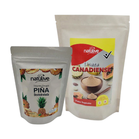 Combo saludable con frutos tropicales