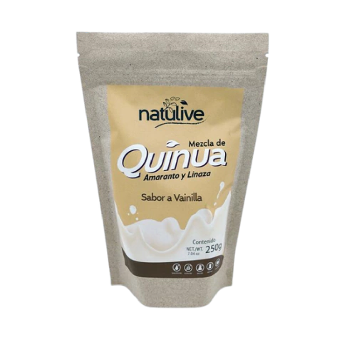 Malteada Quinua, Amaranto, Linaza sabor a Vainilla x 250g